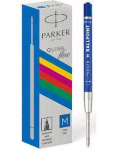 Пълнител Parker за химикалка, пластм, оп.20, син m