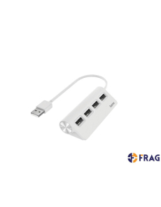 USB 4-портов хъб, 2.0, бял