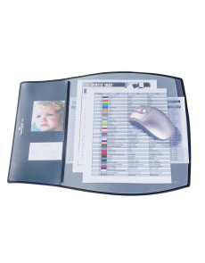 Подложка за бюро Durable, 44х39cm, с раздел.,черна