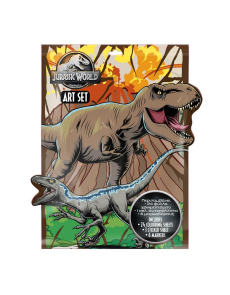 Книжка за оцветяване 24стр, 6 маркера и стикери, Jurassic