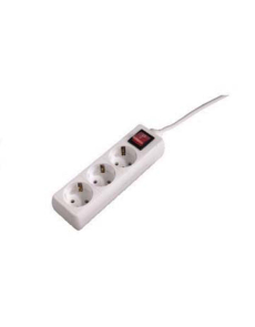 Разклонител Hama 3 гнезда 1.5m кабел,бутон вкл/изк черен