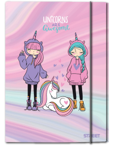 Папка с ластик Street A4, 400g, Kids