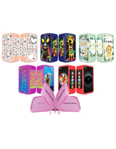 Несесер Gimboo, троен, празен, асорти, 2023