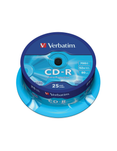 CD-R Verbatim Extra Protect 700MB, 52x опаковка 25 шпиндел