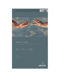 Скицник Watercolor Pad А4, 300 g, 12 листа