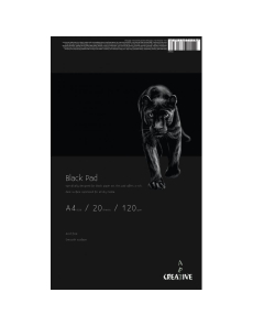 Скицник Black Pad А4, 120 g, 20 листа