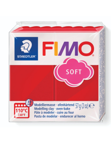 Полимерна глина Staedtler Fimo Soft, 57 g, черв 24