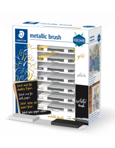 Дисплей маркери Staedtler Metallic brush,1-6mm, опаковка 70 броя