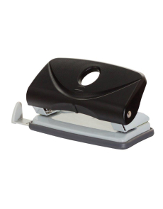 Перфоратор Office Products, до 10 листа, пластмасов, черен