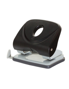 Перфоратор Office Products, до 30 листа, пластмасов, черен