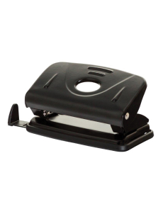 Перфоратор Office Products, до 12л, метален, черен