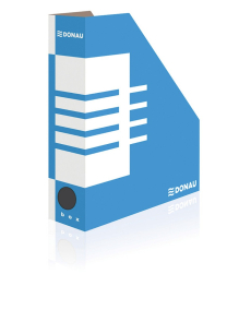 Поставка Donau картонена, вертикална, 8cm, син