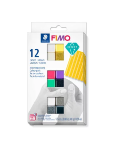 Комплект глина Staedtler Fimo Effect, 12 цвята х 25g