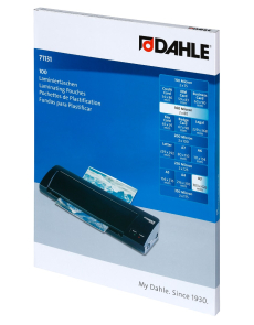 Фолио за ламиниране Dahle А3, 303x426mm,80 микрона, опаковка 100