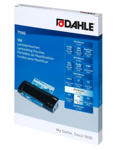 Фолио за ламиниране Dahle А4,216x303mm,125 микрона, опаковка 100