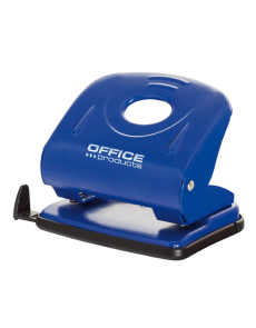 Перфоратор Office Products, до 30 листа, метален, син