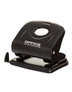 Перфоратор Office Products, до 30 листа, метален, черен