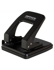 Перфоратор Office Products, до 40 листа, метален, черен