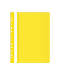 Папка Office Products с прозрачно лице европерф, жълта