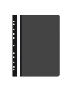 Папка Office Products с прозрачно лице европерф,черна