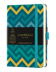Бележник Castelli Oro, 13x21cm, бели л.,Labyrinths