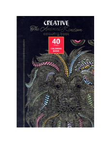 Книжка за оцветяване Creative Animal Kingdom, 40 страници