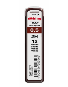 Графити Rotring за Автоматичен молив, 0.5mm, 2H