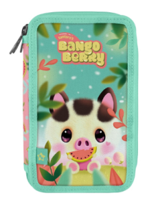 Несесер Bangoberry Piggy Pig, троен, пълен, 45ч