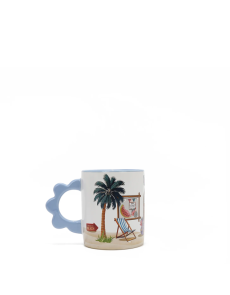 Керамична чаша Nicole Lee, 500ml, Sun&Sand