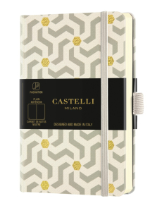 Бележник Castelli Oro, 13x21cm, бели л., Snakes