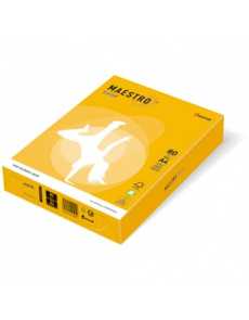 Копирна хартия Artist Color 80g опаковка 100 слънчево жълт 40