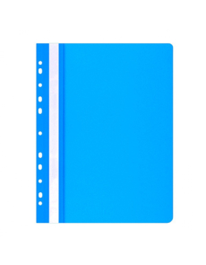 Папка Office Products с прозрачно лице европерф, синя