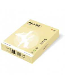 Копирна хартия Maestro Color 80g опаковка 500, жълт YE23