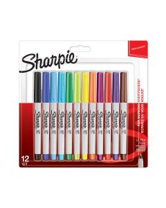 Комплект перманентни маркери Sharpie, UF, 12 цвята, блистер